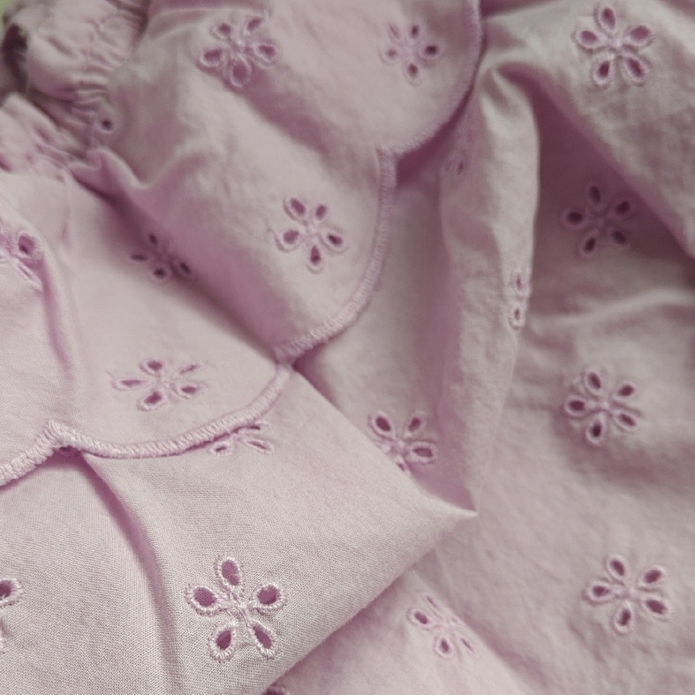 GAP Lilac Eyelet Ruffle Romper - Picture 4 of 4
